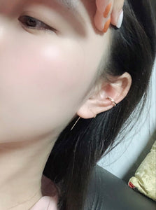 18k gold diamond hoop earrings