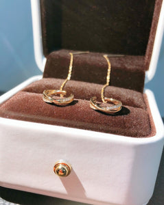 18k diamond earrings