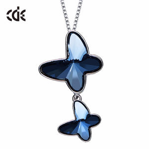 blue butterfly pendant