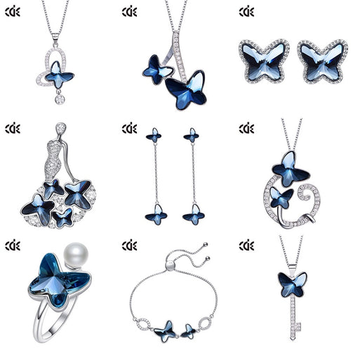 blue butterfly jewelry