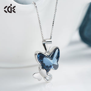 sterling silver butterfly pendant