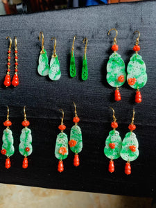 antique jade earrings