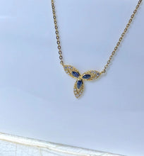 sapphire diamond gold necklace