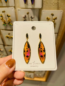 real butterfly earrings