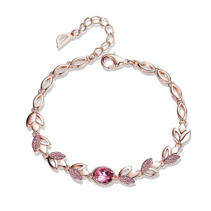 rose gold chain bracelet womens