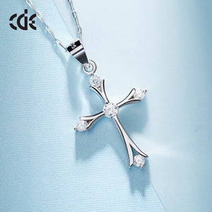 cheap silver cross necklace